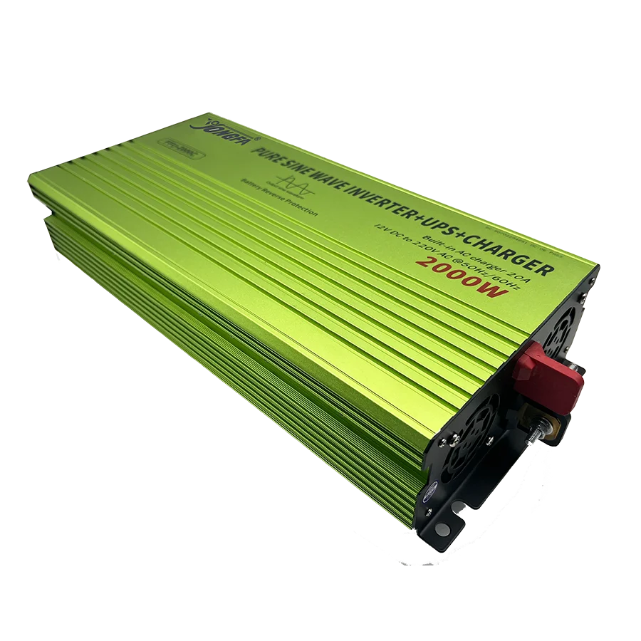 

YongFa 2000w inverters ups function pure sine wave 12V 220V 2000 watt inverter with AC charger 20A