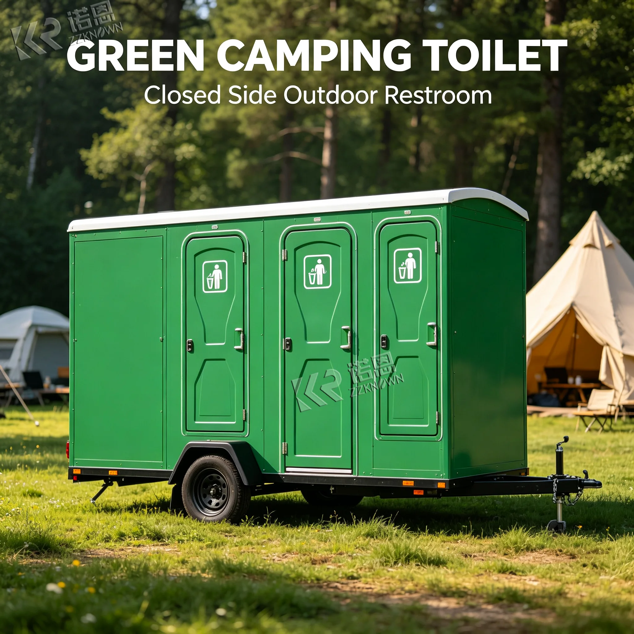 Australia 2 Room Portable Toilet Trailer Mobile Restroom Trailer for Mine Site Project