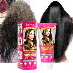 Keratin Hair Straightening Cream Professional Damaged Treatment Faster Smoothing Curly Hair Care Protein Correction Cream 60ml