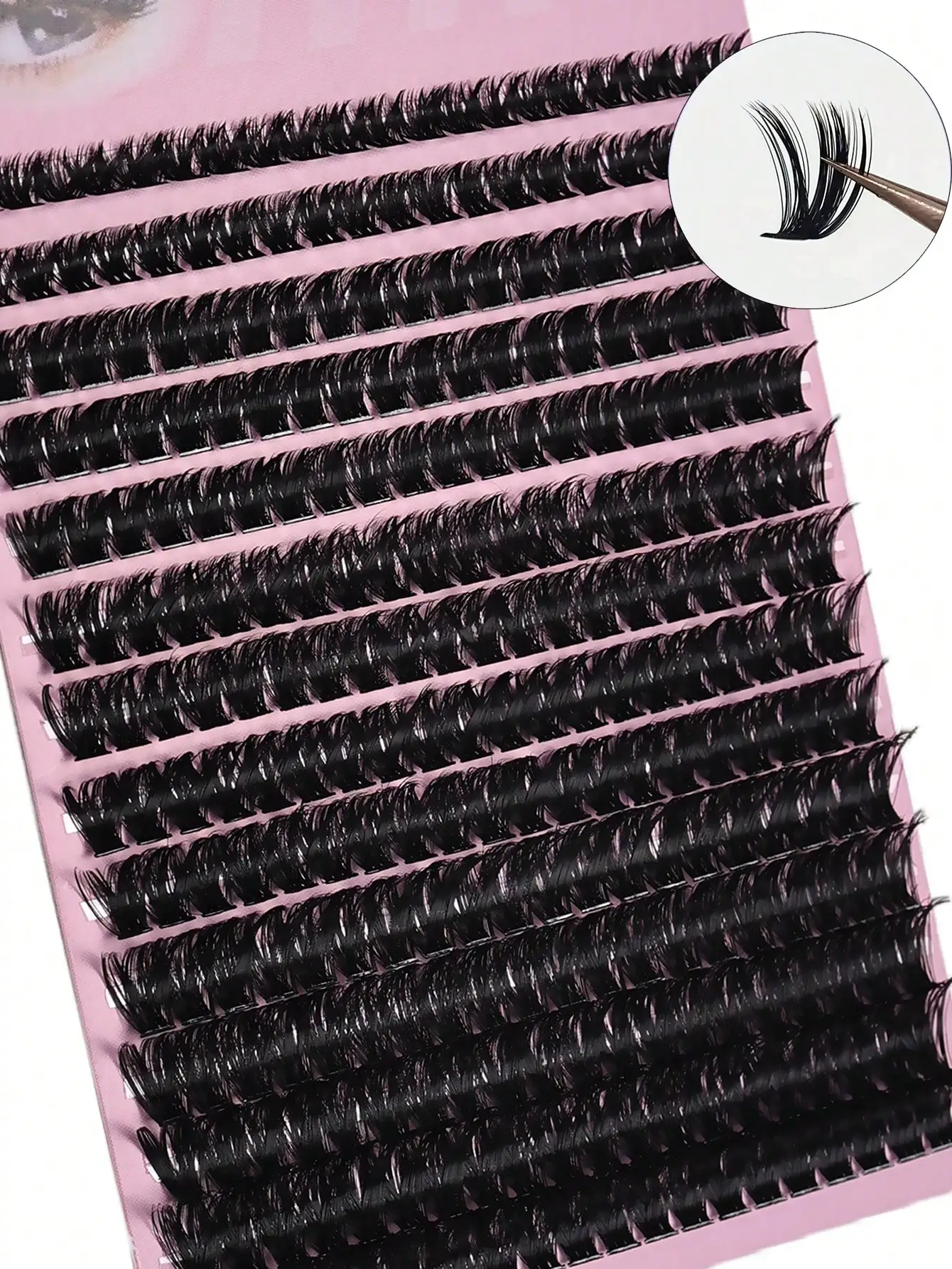 80D D-Curl 8 16mm DIY Wimpernbüschel, dicke und voluminöse Einzelwimpernverlängerungen, falsche Wimpern für den täglichen Gebrauch, Partys und Make-up-Looks – Detail 3