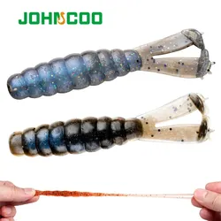 6pcs/lot TPE 2-tails Soft Bait 7cm 3.1g Fishing Lure Artificial Worm Bait Wobblers Swim Ned Rig Fishing Tackle