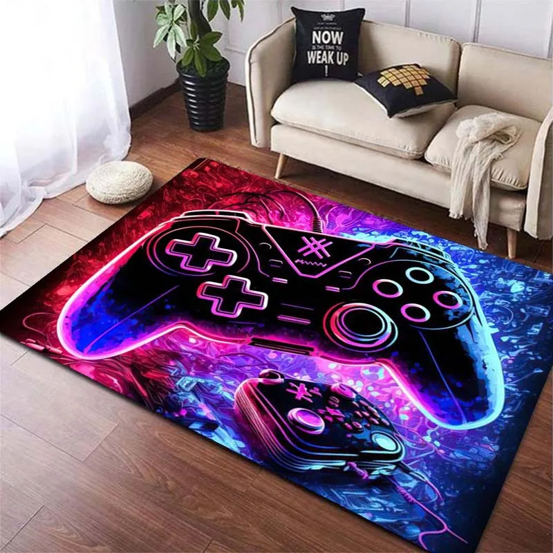 בקר ניאון בקר גיימר שחקן אזור משחק שטיחים עבור סלון חדר שינה קישוט שטיח ילדים חדר לשחק חדר משחק מחצלת שטיחים נגד החלקה שטיחים