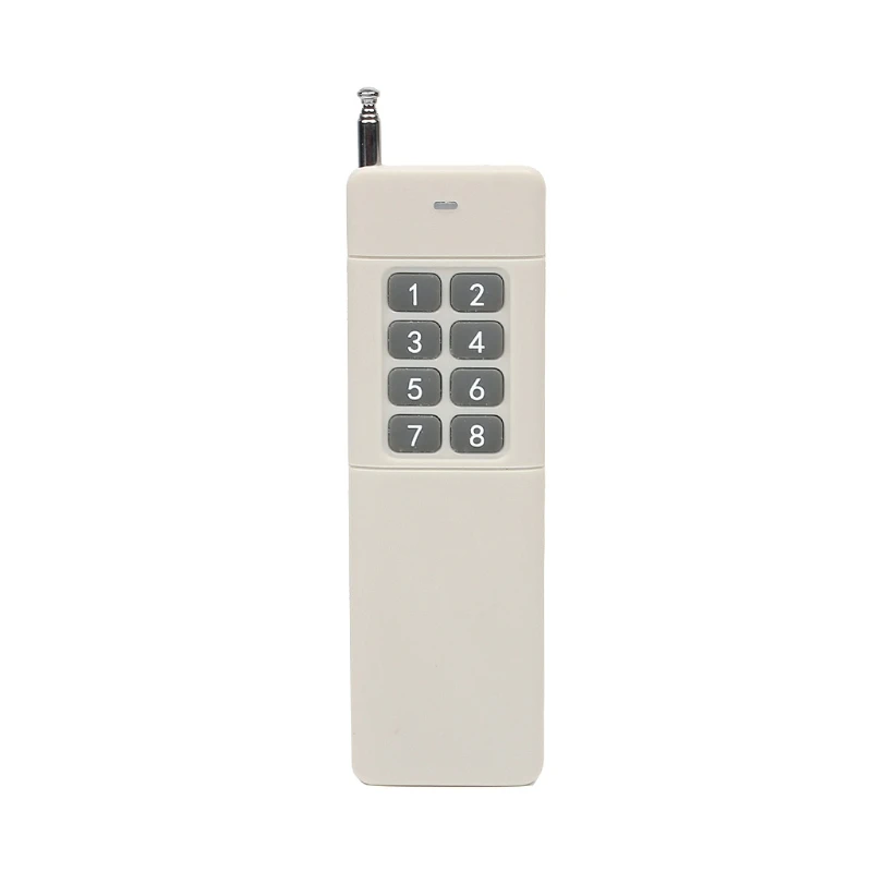 3000m Long Distance Range High Power 1/2/4/6/8/12CH RF Wireless Remote Control Transmitter 433 MHz Relay Switch light