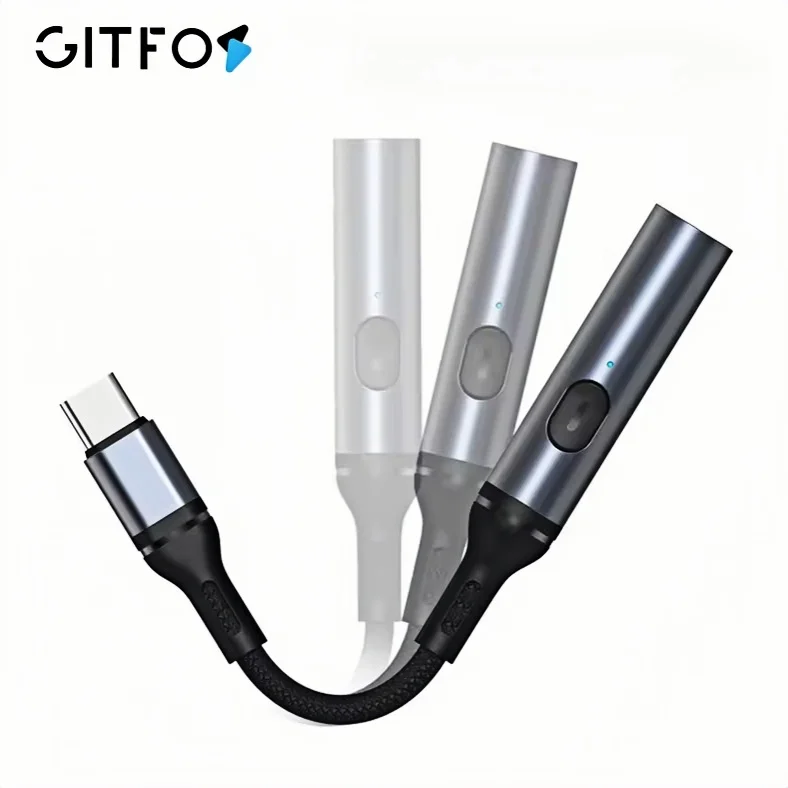 GITFOS Elektrisches Feuerzeug, USB-Typ-C-Kabel, Feuerzeug für Telefon, Tablets, Sicherheitsschalter, winddicht, wiederaufladbar, flammenloser Zünder