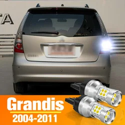 2pcs LED Reverse Light Backup Bulb Accessories For Mitsubishi Grandis 2004 2005 2006 2007 2008 2009 2010 2011