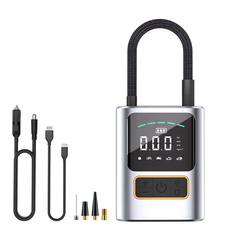 A79E-150 PSI Portable Pocket Electric Air Pump Tire Inflator Air Compressor Compact Car Inflator Pump For Bike,Ball