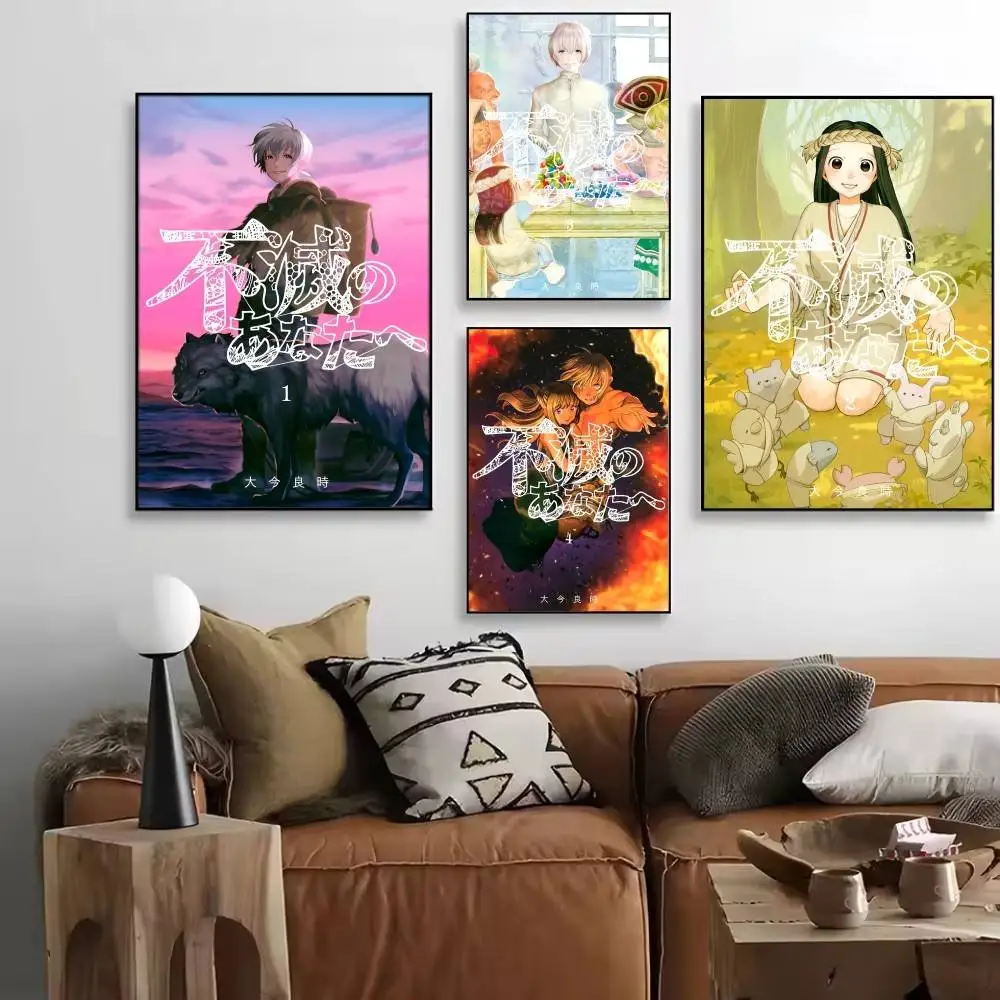 Manga To Your E-Eternity Anime Posters High Quality Self-adhesive Wall Art Decorations Color Prints Sticky
