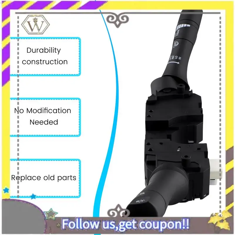 

ABXV-Turn Signal Switch Windshield Wiper Switch Lever Assembly For Nissan Altima NV200 Sentra Versa 25560JA047