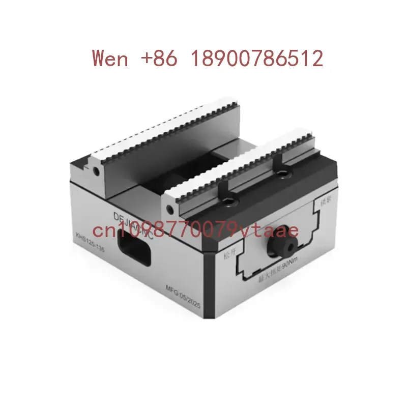 DEJIACNC KHS125-135 Precision Self Centering Manual Vise Tool Steel Construction for CNC/3-5 Axis Machines