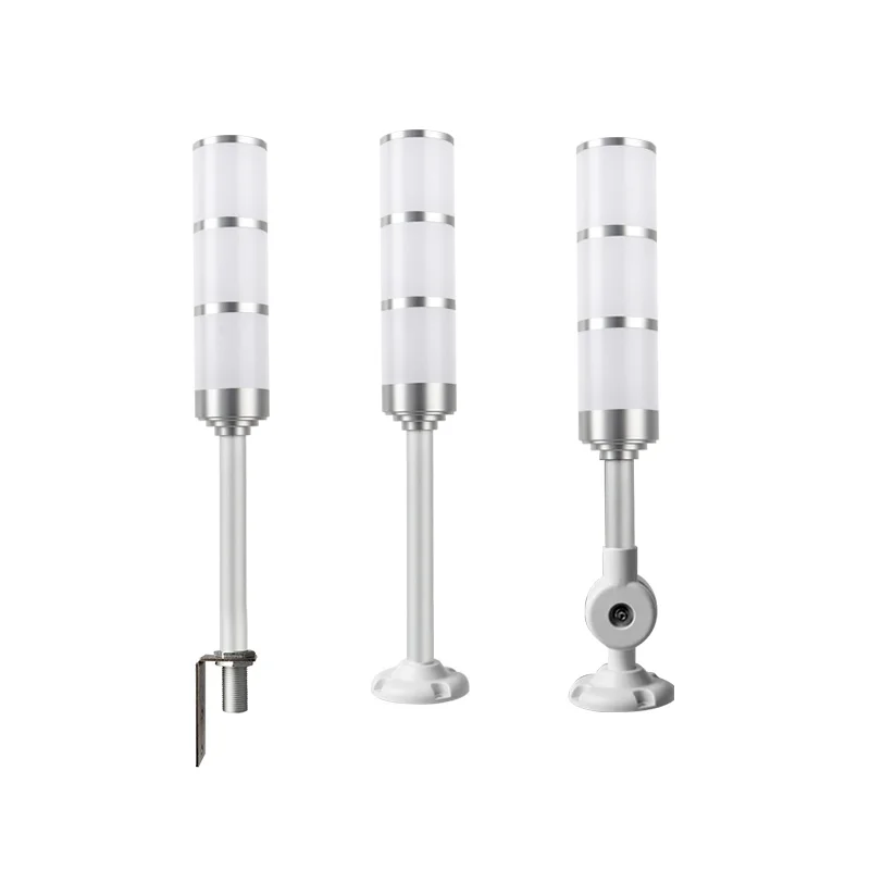 12V Aluminium Industrie Multilayer Stapel licht Mit Faltbare/L Stange Basis LED Signal Turm Alarm vorsicht Sicherheit Lampe für Maschinen