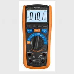 VICI Digital Insulation Resistance Tester 2000 Ohm 1000V NCV Megohmmeter True RMS AC DC Multimeter Diode Motor Check Meter Alarm