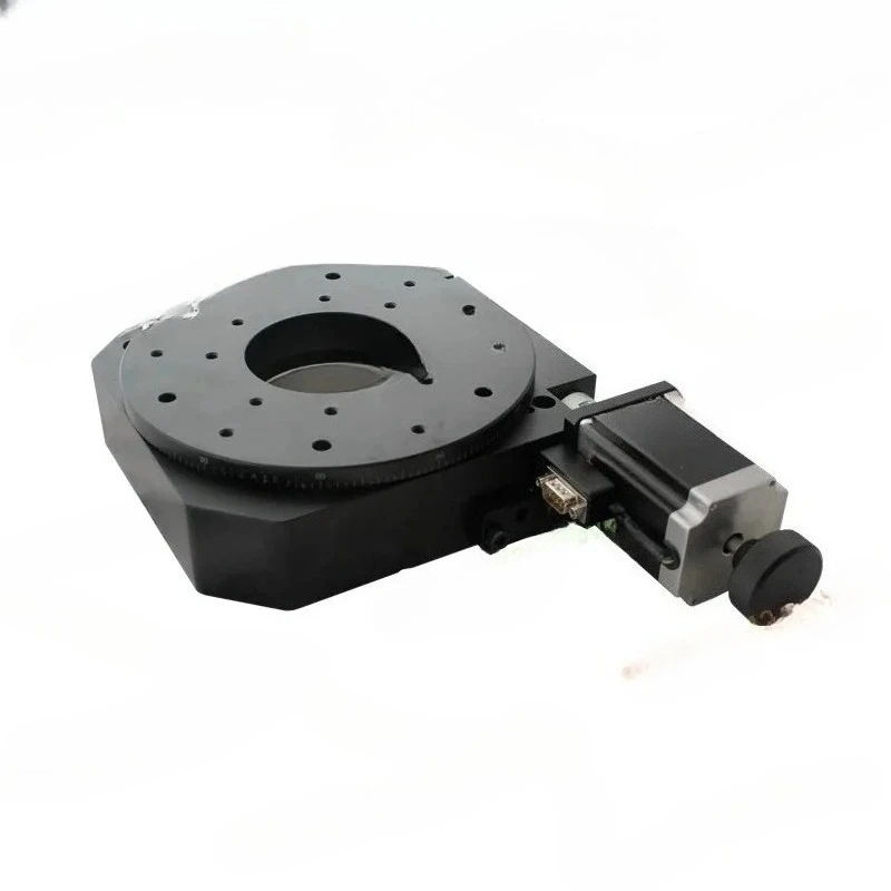 

Электрический поворотный стол NT03RA200S, прецизионный полый поворотный стол / горизонтальный азимутальный стол / оптический угловой стол