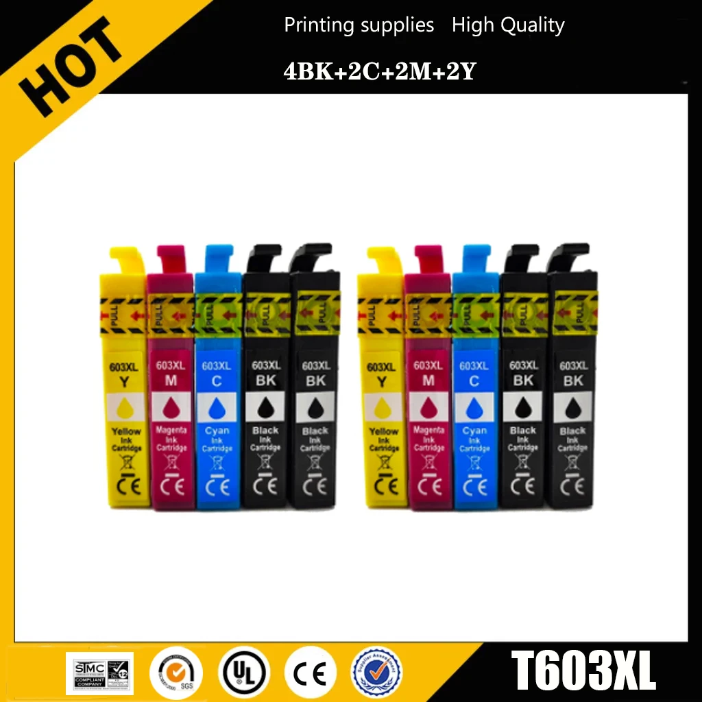 T603 T603XL E-603XL Compatible Ink Cartridge for Epson WorkForce WF-2810DWF WF-2830DWF WF-2835DWF WF-2850DWF Printer