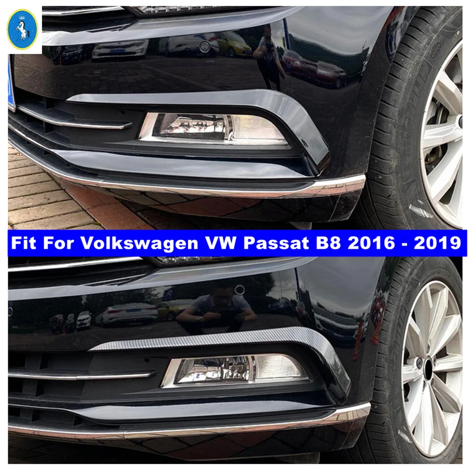 

Car Front Head Lights Lamps Eyelid Eyebrow Decor Frame Cover Trim Accessories For Volkswagen VW Passat B8 2016 2017 2018 2019