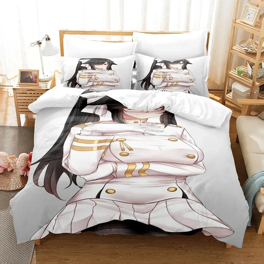 Fashion Anime - Azur Lane Bedding Set Single Twin Full Queen King Size Bed Set Adult Kid Bedroom Duvet cover Sets bed sheet set