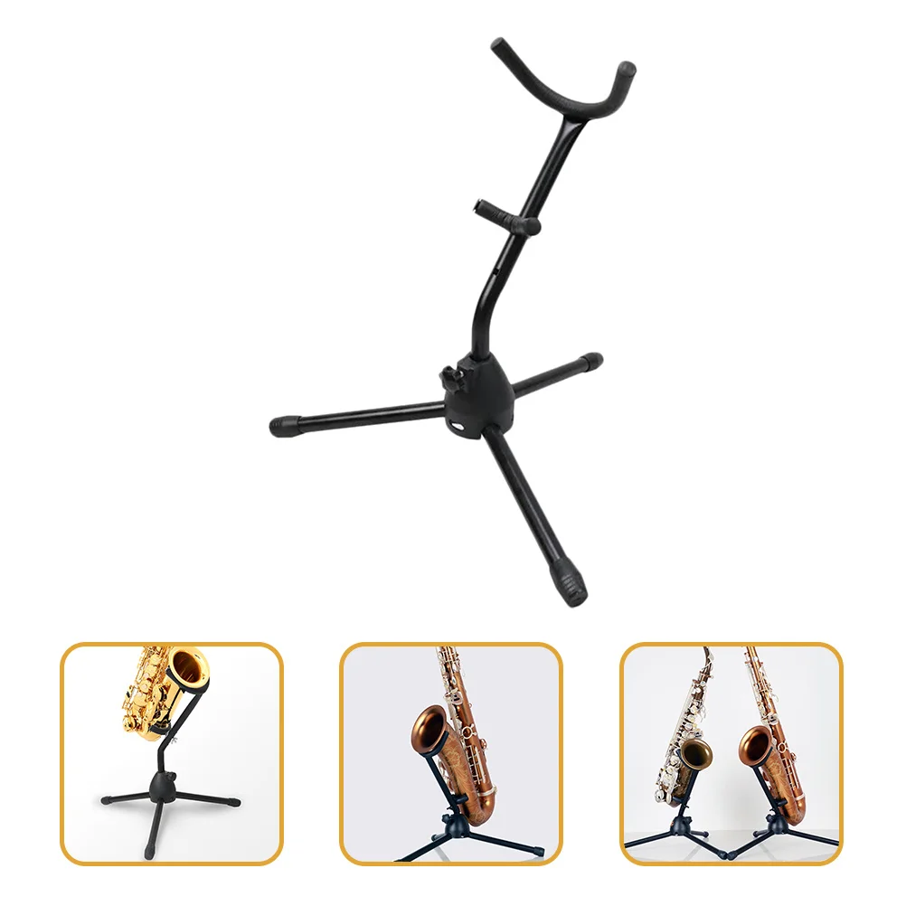 

Saxophone Stand Tripod Bracket Holder Tenor Bass Instrument Accessories Black Wind Foldable Travel