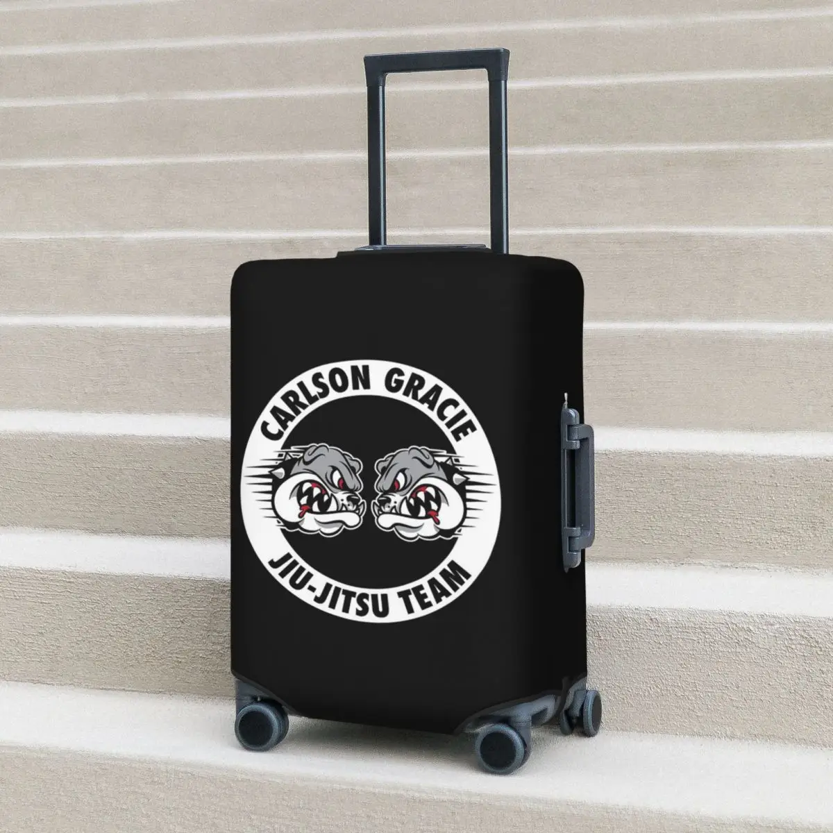 Carlson Gracie Jiu-Jitsu Team Mala Capa de proteção elástica para viagem Protetor de bagagem para 18-32 polegadas