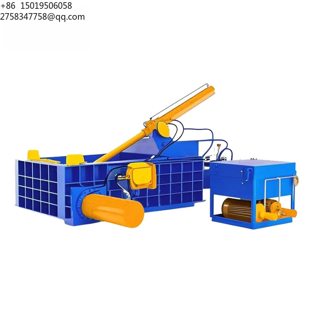 Clothes  Scrap Metal Cardboard Press Carton Horizontal Can Car Tyre Iron Scarp Plastic Waste Baler Machine Baling Machine