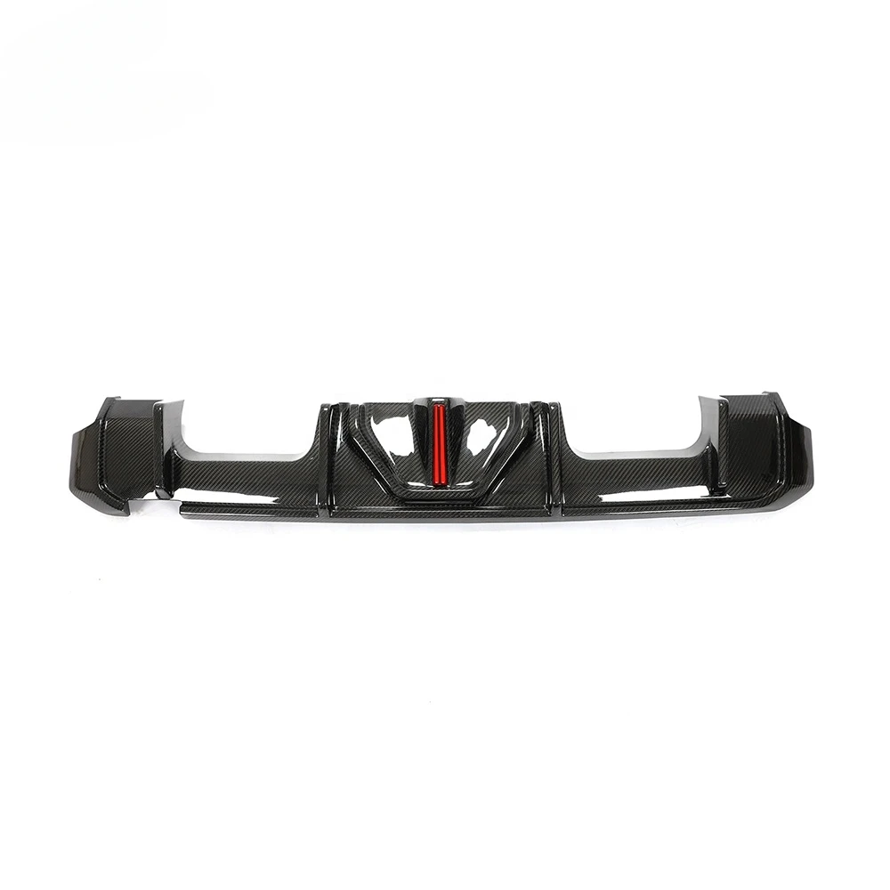 Dry Carbon LED Light Rear Diffuser For BMW G80 G82 M3 M4