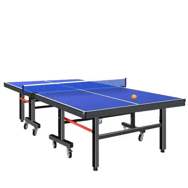 Factory Direct Sport Table Tennis Table 8-Wheel Foldable Design Waterproof Eco-Friendly Full Size Table Tennis Set
