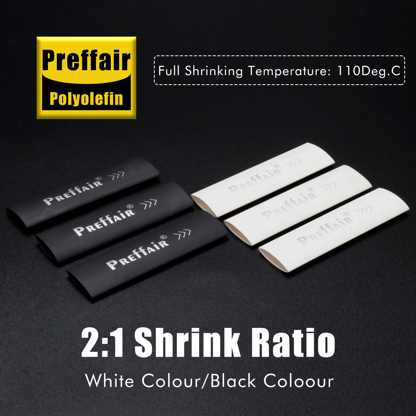 12 قطعة Preffair أنبوب الانكماش الحراري معزول أنبوب التغطيه لربط كابل الصوت اوديوفيلي لتقوم بها بنفسك يتقلص أنبوب دعوى ل 5-16 مللي متر