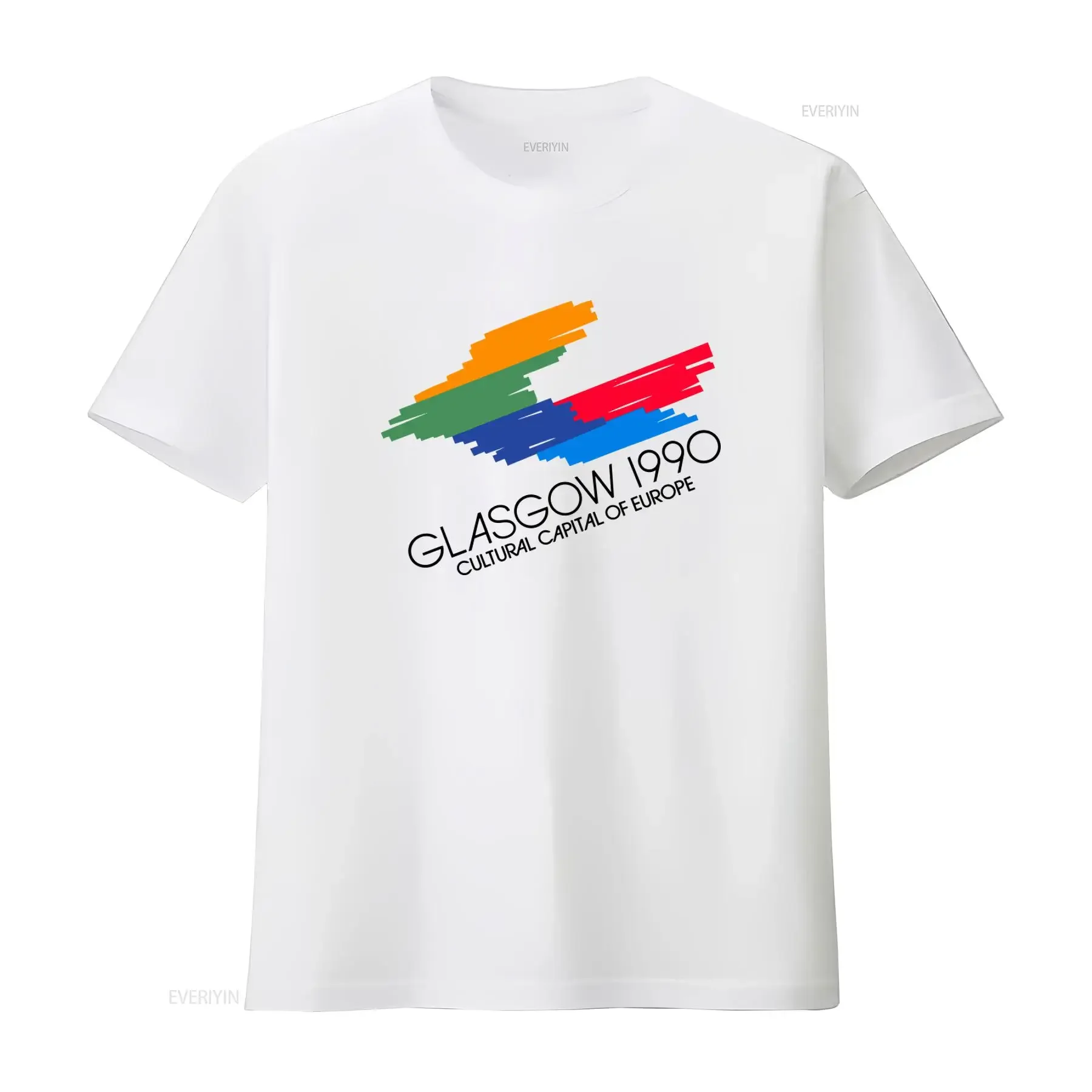 1990 Vintage Glasgow Cultural Capital Of Europe T Shirt Retro Style 90s Screen Stars Scotland Culture  vintage Washed graphic