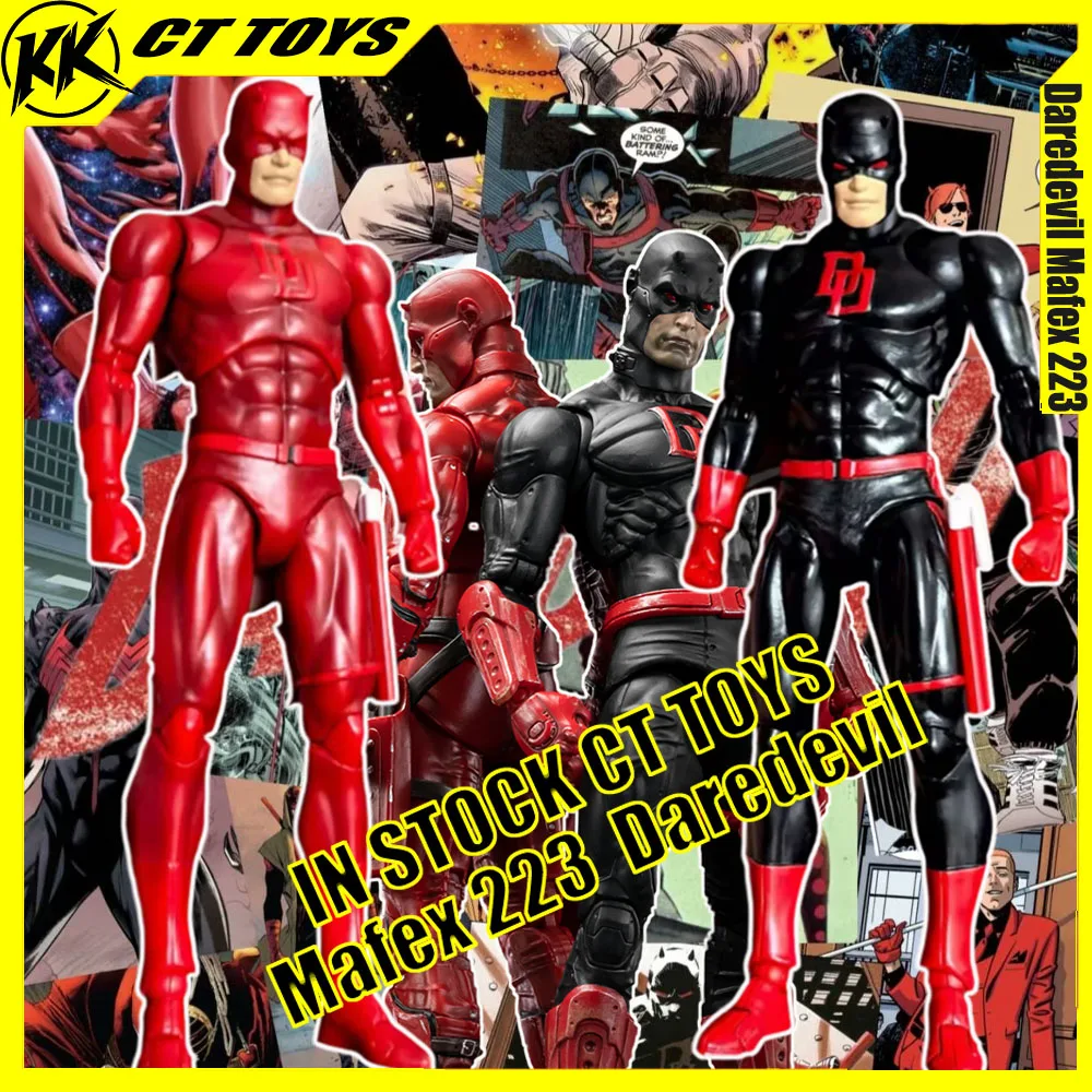 

CT Toys DAREDEVIL Фигурка Mafex 223 SHF Черный костюм DAREDEVIL Фигурка комиксов Born Again Фигурка из ПВХ Статуя Цанга Подарки Игрушка