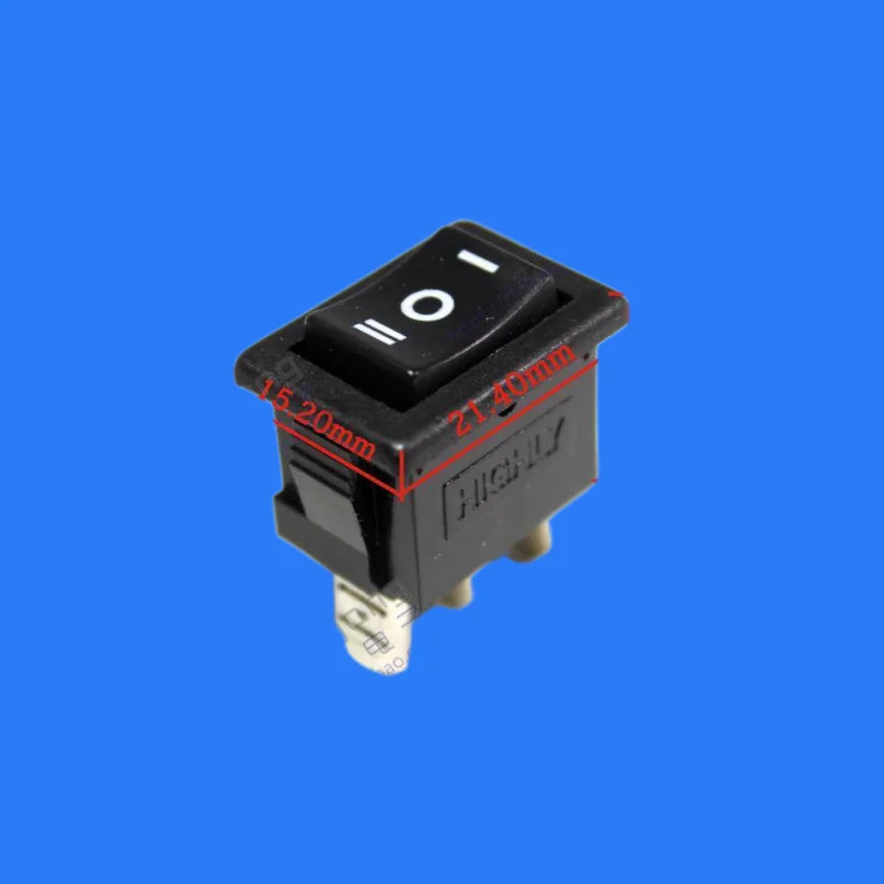 50pcs/rocker switch 3-pin 3-speed 4a 125V rocker switch R9-00 series KCD1-101