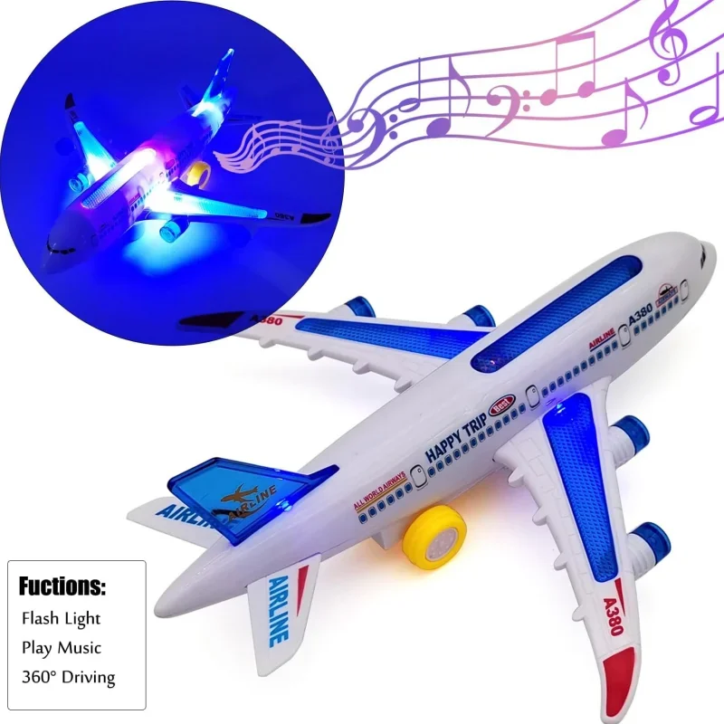

Подсветка самолета, детские игрушки-самолеты с музыкой и автоматическим предотвратом препятствий, развивающие подарки на день рождения для мальчиков