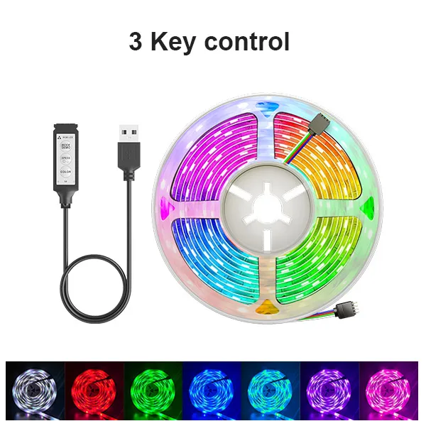 USB LED Strip Licht 16 LED/Meter Bluetooth RGB Verlichting Flexibele TV Backlight Lamp 5050 5 V LED Tape Diode Telefoon APP 1-30 m Voor Kamer