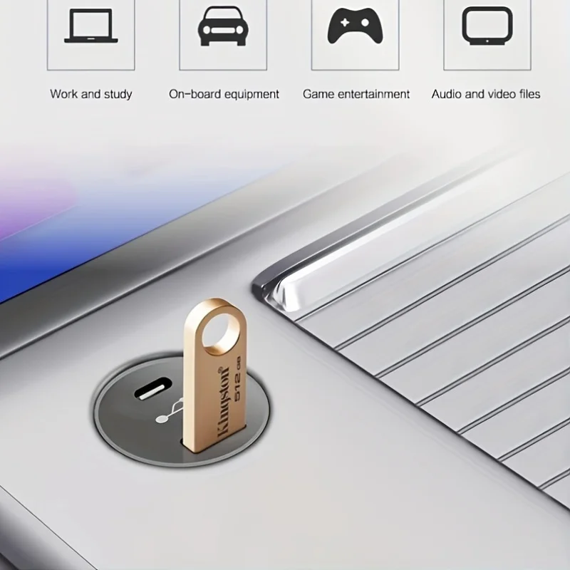 محرك أقراص Kingston DataTraveler SE9G3 USB3.2 Gen1 64GB 128GB 256GB Metal Gold Pen Drive