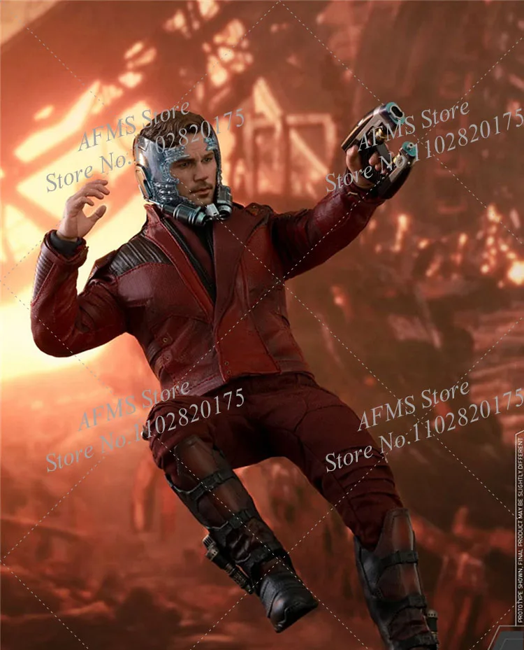 Ensemble complet de figurines d'action originales pour hommes, Hot Toys, Soldat Star-Lord, Chris Pratt, Humorous Team Leader, Collection de corps, 12 en effet, Mms539, 1/6