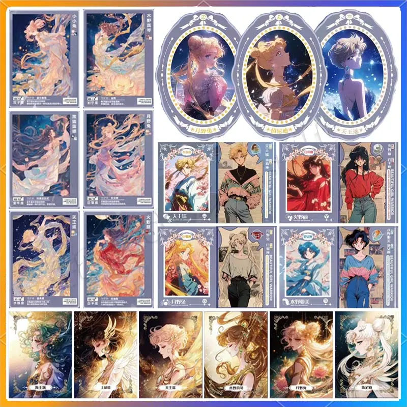 Tarjeta de Sailor Moons Hino Rei Tsukino Usagi, moda Sexy, anime, diosa, regalo coleccionable, nuevo estilo, venta limitada