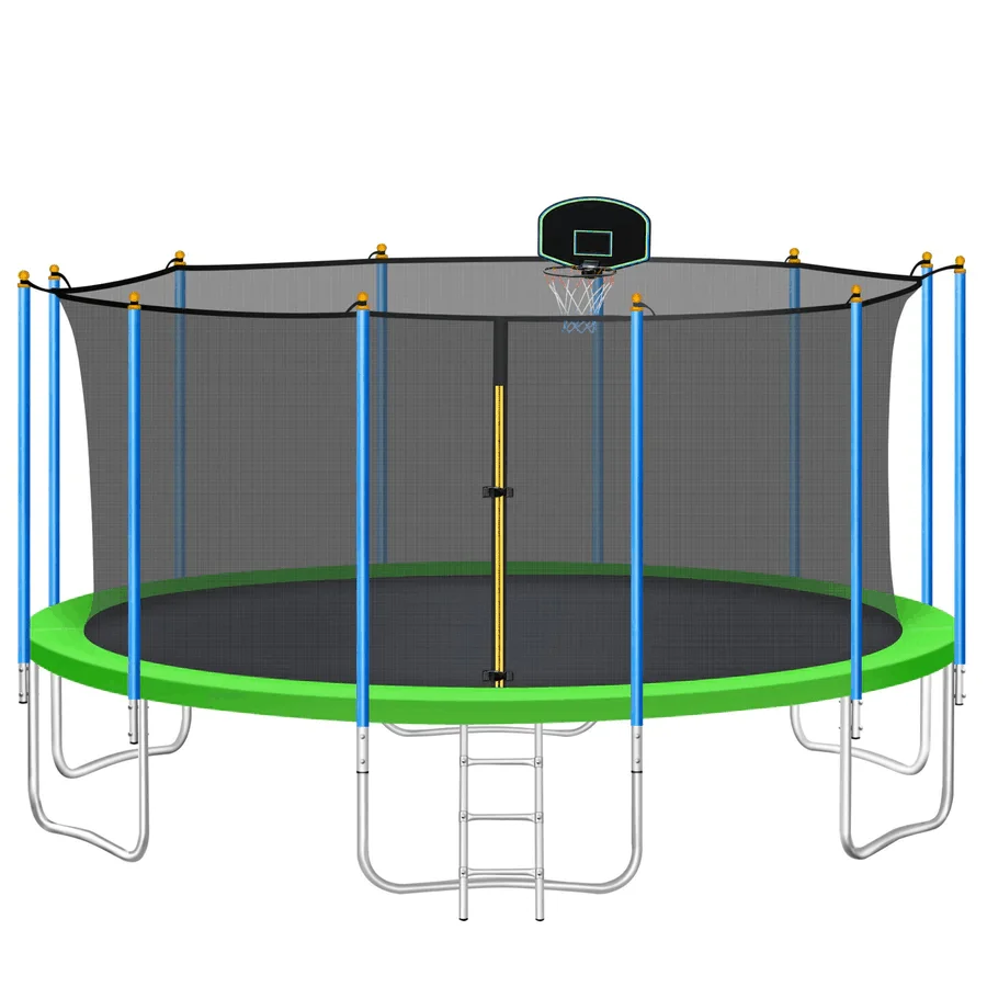 

Competitive Price 6FT to 16FT Big Kids Outdoor Play Trampoline With Safety Netpromote sales