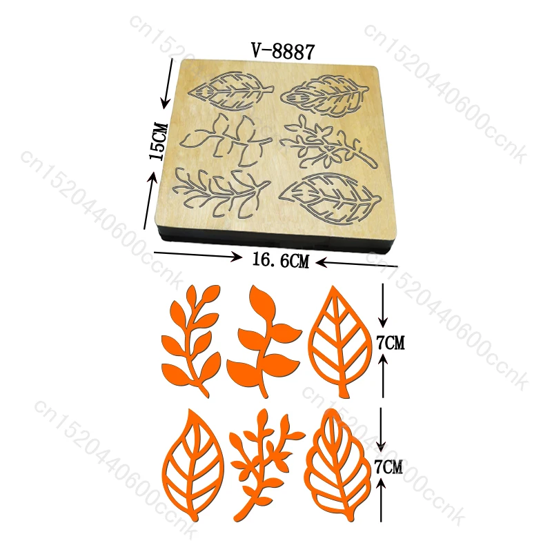

Новые деревянные штампы для вырезания листьев, скрапбукинг, несколько размеров, фотография