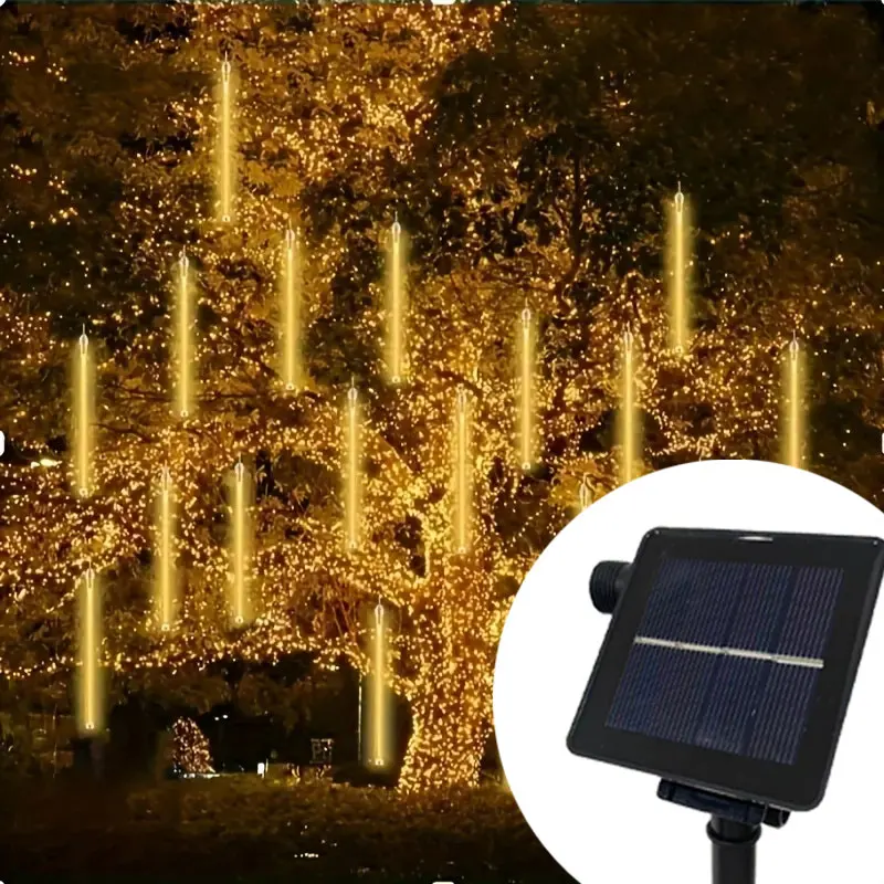 

Solar 50/30cm Led Light Outdoor Meteor Shower Rain Lights Garden Decor Outdoor Street Garland New Year Christmas Decoration