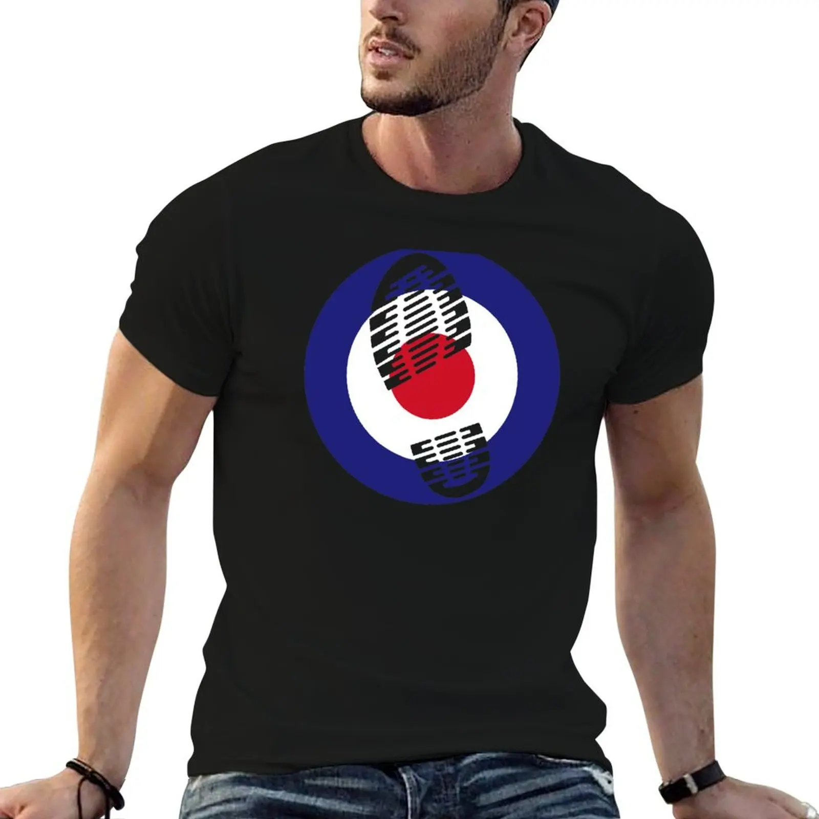 

shirts t man [Skinhead shirts roundel] graphic slim Bootprint man for t T-Shirt fit