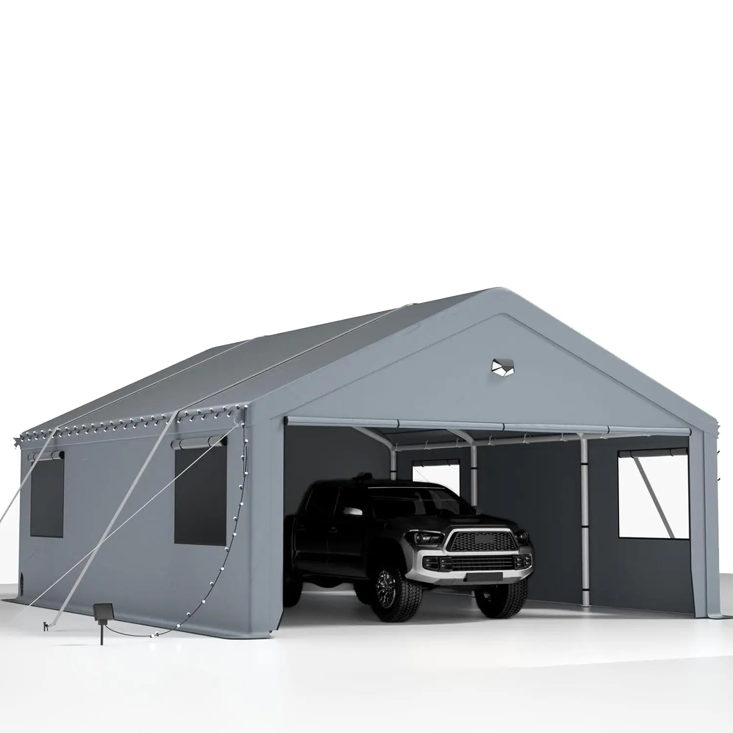 

2 Car Carports 20X20 Heavy Duty,Carport Canopy,Car Port with 180G Removable Side Walls,Portable Car Port Garage,Car Shelter All