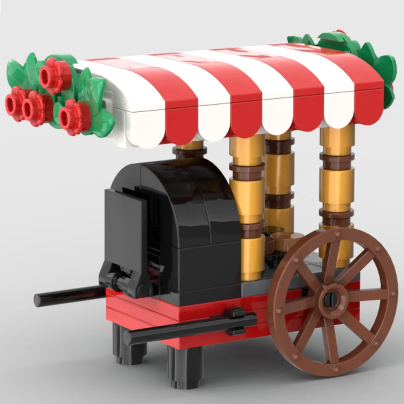 150 pièces ville trafic rôti châtaigne chariot modèle technique blocs de construction créatifs garçons filles bricolage assemblage jouets cadeaux de noël