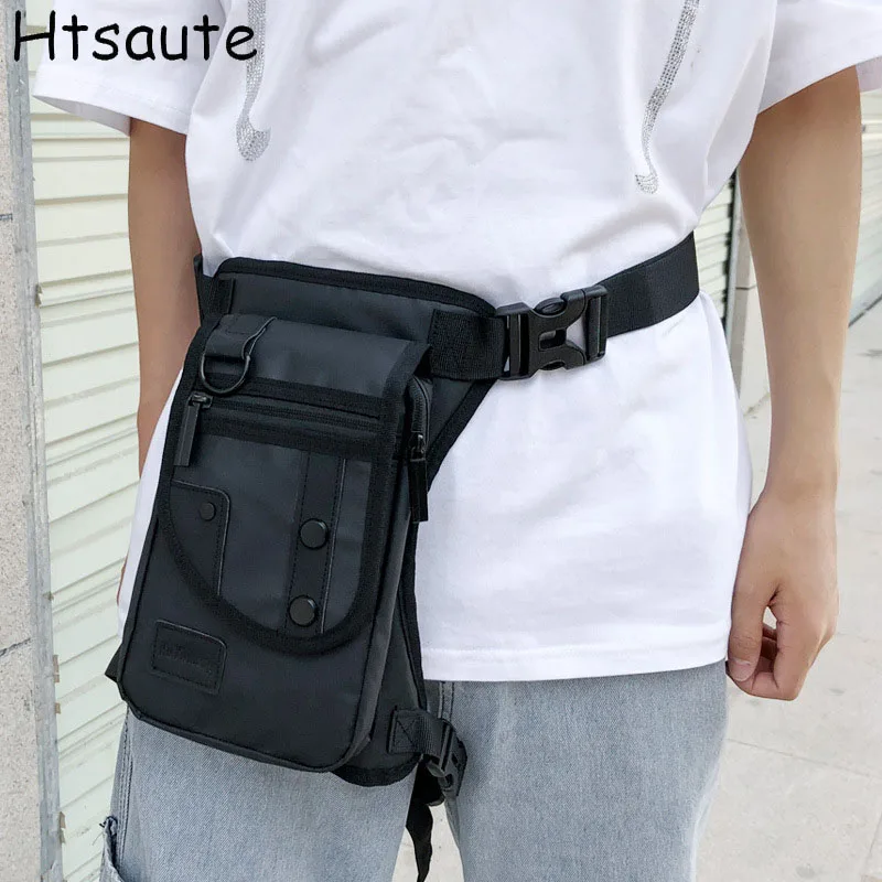 

Men Nylon Drop Legs Bags Fashion Hip Waist Pack Thigh Bum Packs Multifunction Tactical Riding Male Shoulder Messenger Bag