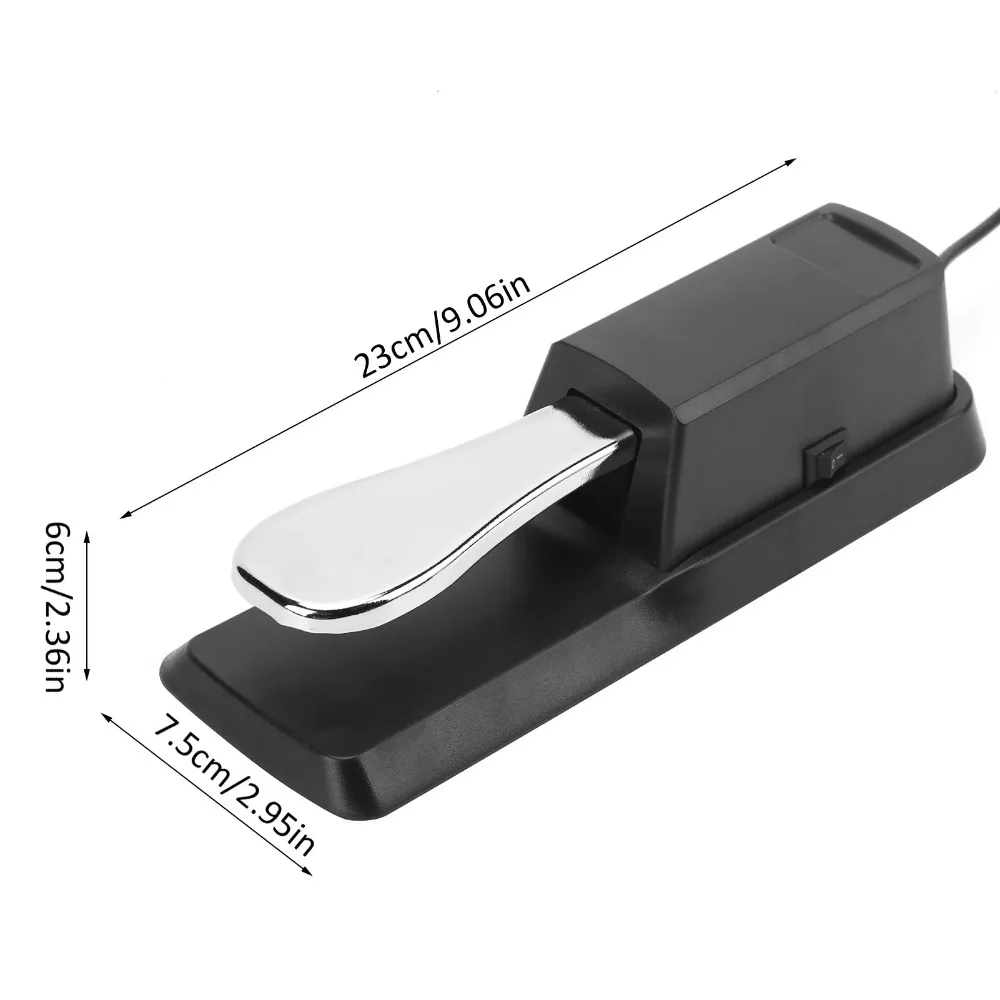 Universal Instrument Accessories Sustain Pedal for Electric Piano MIDI Keyboard Synthesizer - Image 6