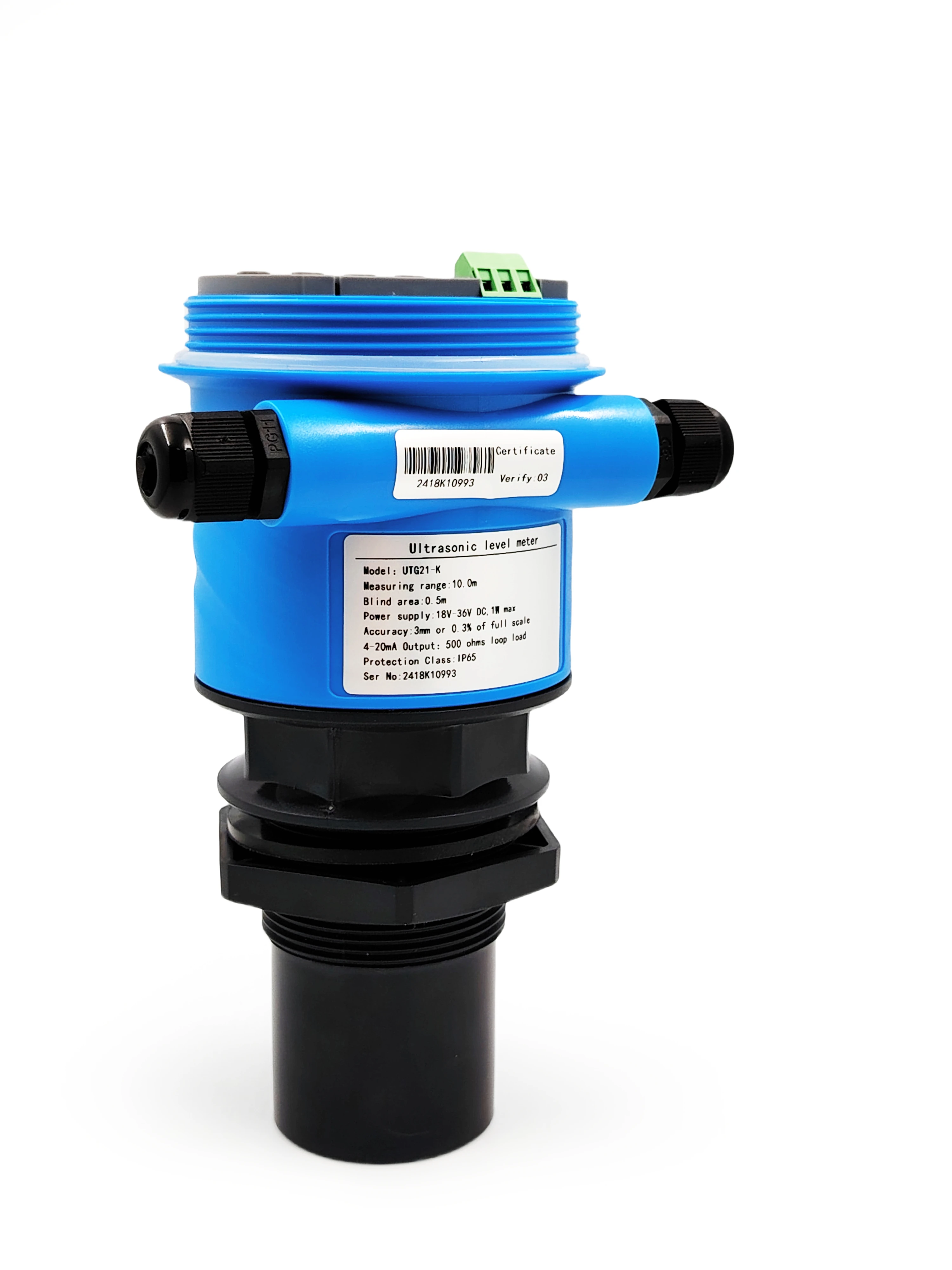 T-Measurement High Quality Digital Ultrasonic Sensor Distance Meter With Local Display to Monitor Liquids Level