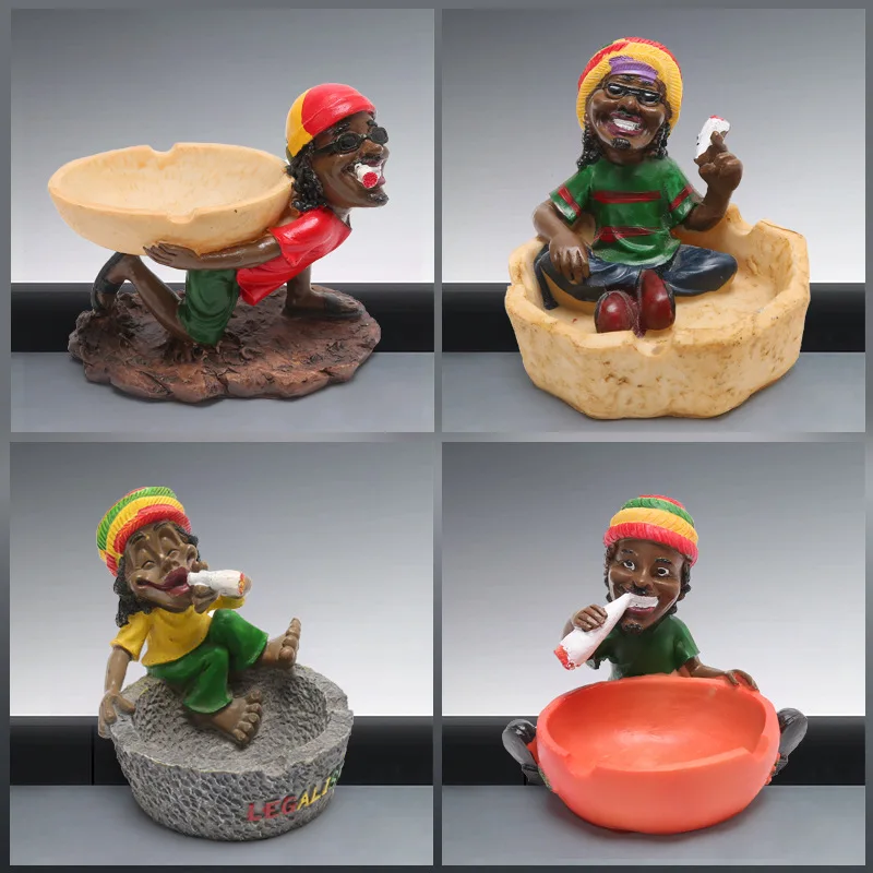 Random selection 1 delivery Small Jamaican ashtray features fine resin ashtray home ashtray collector crafts