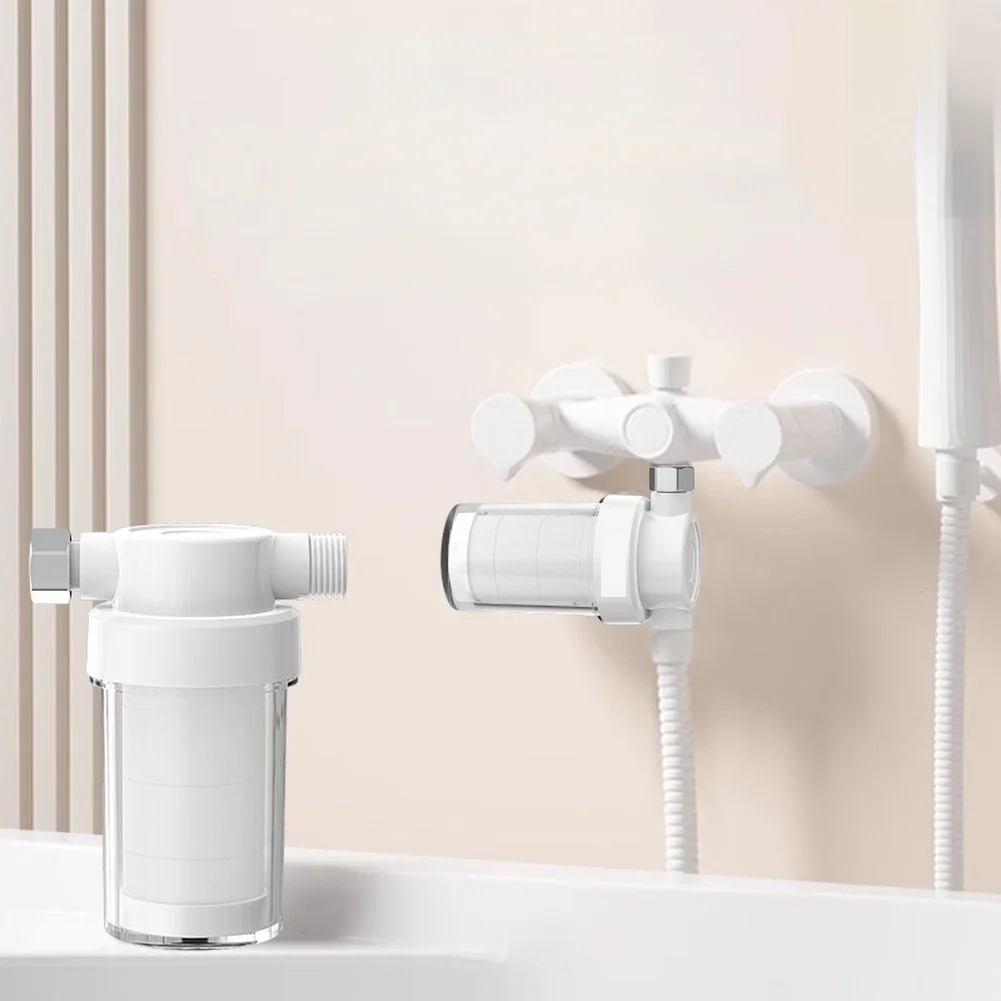 Shower Filter System with Transparent Housing and Replaceable Cartridge for Real-Time Monitoring of Filtration Performance