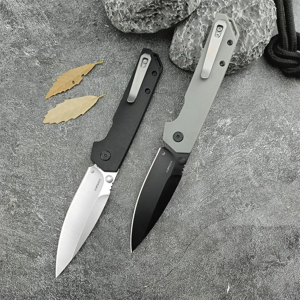 D2 Spearpoint Sharp Blade Pocket Knife Camping Knife Nylon Fiber Handle Hunting Multi-purpose Tool Outdoor Survival Knife Gift