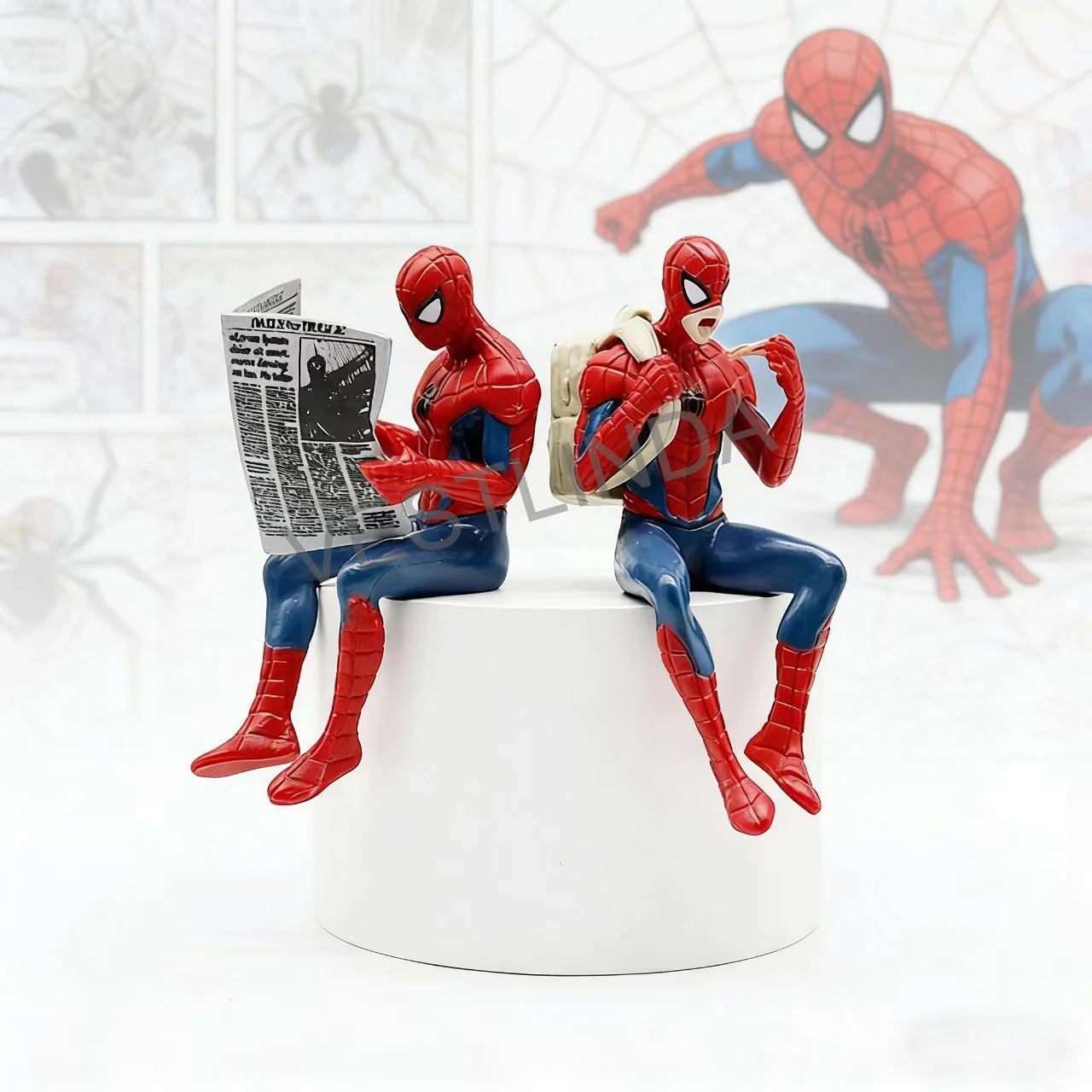 Heiß begehrte Superhelden-Spiderman-Figur 7-9 cm Mini-Statue Autodekoration Modell Schreibtisch-Sammlerstück Dekoration Marvel-Fan-Geschenk – Detail 4