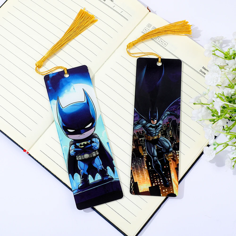 Batman Acrylic Bookmark for Comic Fans and Collectors, Reading at Home or Office, Christmas Birthday Thanksgiving Gift
