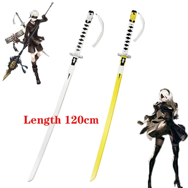 1:1 YoRHa No. 2 Type B Sword NieR:Automata Sword Black Contract Sword Weapon Cosplay Props Safety PU Model Gift Oversized 120cm