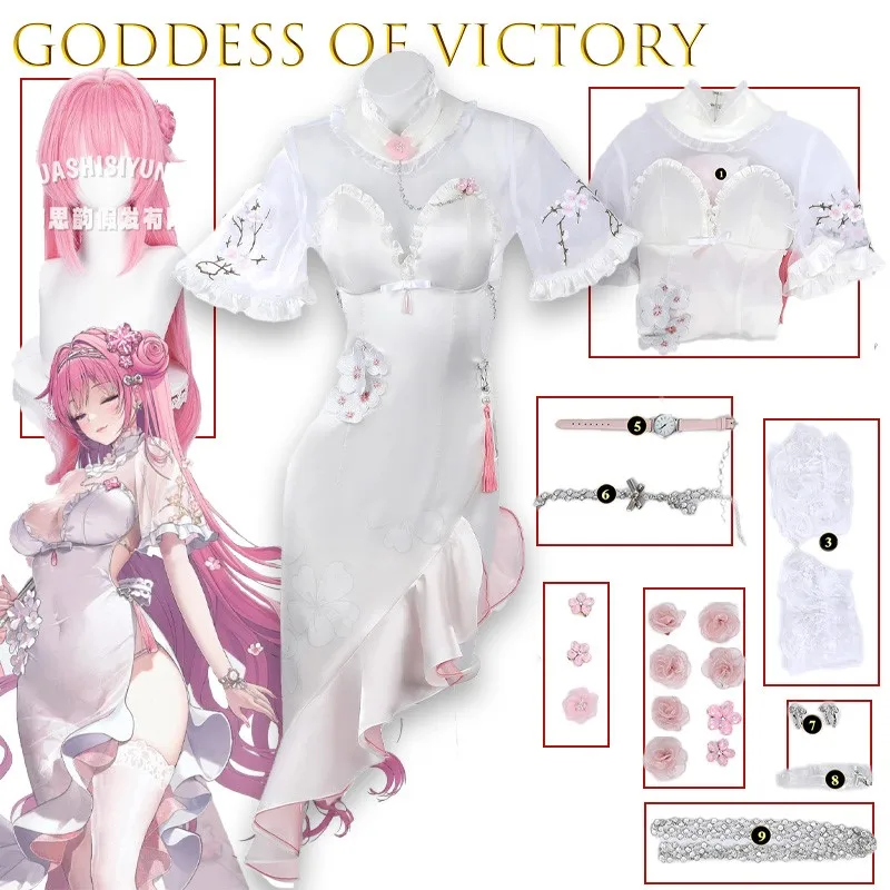 Игра Cos GODDESS OF VICTORY NIKKE Dorothy Косплей Костюм Ципао Модный наряд персонажа аниме Китайский стиль Одежда для взрослых