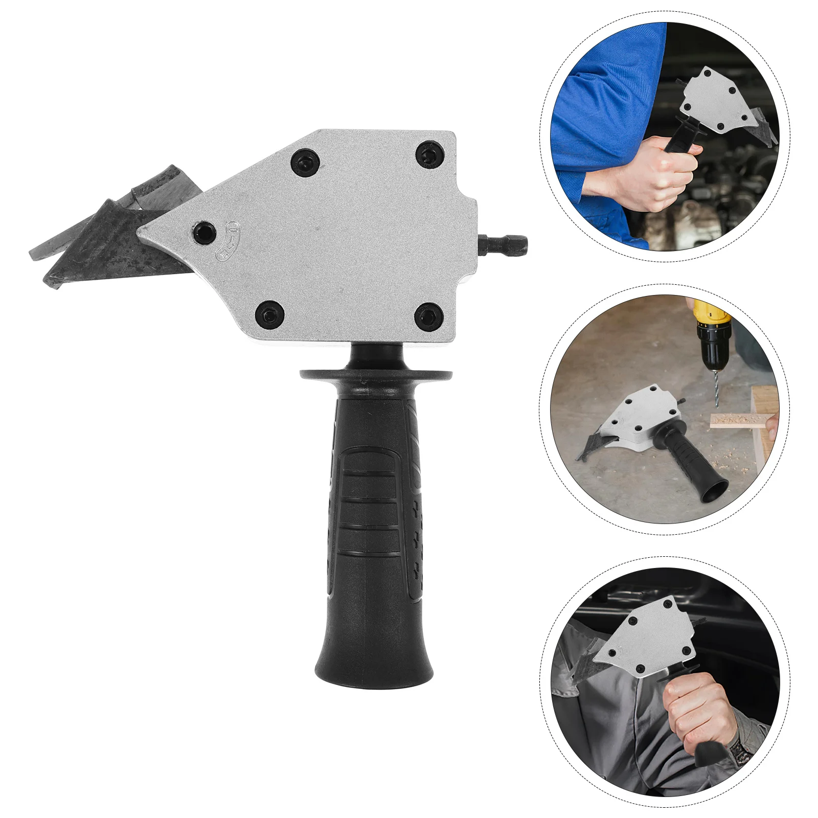 

Electric Drill Plate Cutter Attachment for Drill Shears Attachment Cutter Efficient Work Tool